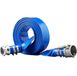 Latios Tuyau plat industriel en PVC - Tuyau d'incendie plat - Ø 50,8 mm x 15,24 m - Pression de service 4 bar (58 PSI) - Pression d'éclatement 12 bar (174 PSI) - Raccords Camlock C/E - 4 Colliers de serrage