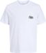 Jack & Jones T-shirt met ronde hals en korte mouwen voor heren, maat M, wit, 100% katoen