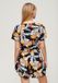 Superdry Beach playsuit met korte mouwen Dames watercolour tropic orange Katoen
