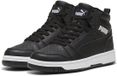PUMA Rebound V6 Mid WTR Jr Unisex Sneakers - Puma Black-Puma White - Maat 36