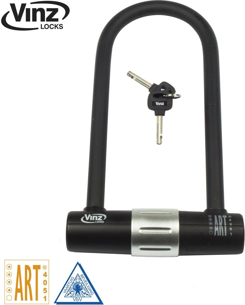 Vinz Beugelslot ART 4 Slot / Beugel / U-Lock / U-slot Groot 32cm