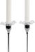 Sagaform Viva Candle Cuff, 5018443 Kaarsenhouder voor 2 stuks, mondgeblazen glas, helder