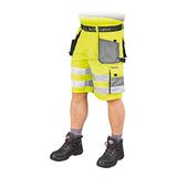 Lever&Hollman LH-FMNX-TS_YSBXL vormen beschermbroek - kort, geel-grijs-zwart, XL maat