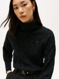 Tommy Hilfiger Pull Laine Femme Noir L
