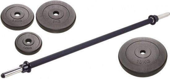 RS Sports Aerobic Pump Set - 150 cm - 30 kg - zwart