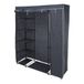 Wellhome Campingkast met planken, grijs, 141 x 45 x 167 cm