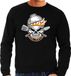 Bellatio Decorations Reaper Barbecue / BBQ Sweater Zwart - Cadeau Trui voor Heren - Verjaardag / Vaderdag Kado XL