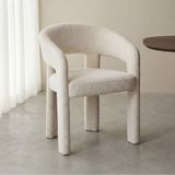 LABEL51 Takara Eetkamerstoel - Naturel - Superb - Naturel Stof - Stoel - Eetkamerfauteuil