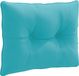 vidaXL Rugkussen PUTTEN 100% Polyester Turquoise 50 x 40 x 10 cm