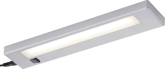BES LED LED Keukenkast Verlichting - Trion Alyna - 4W - Warm Wit 3000K - Rechthoek - Mat Titaan