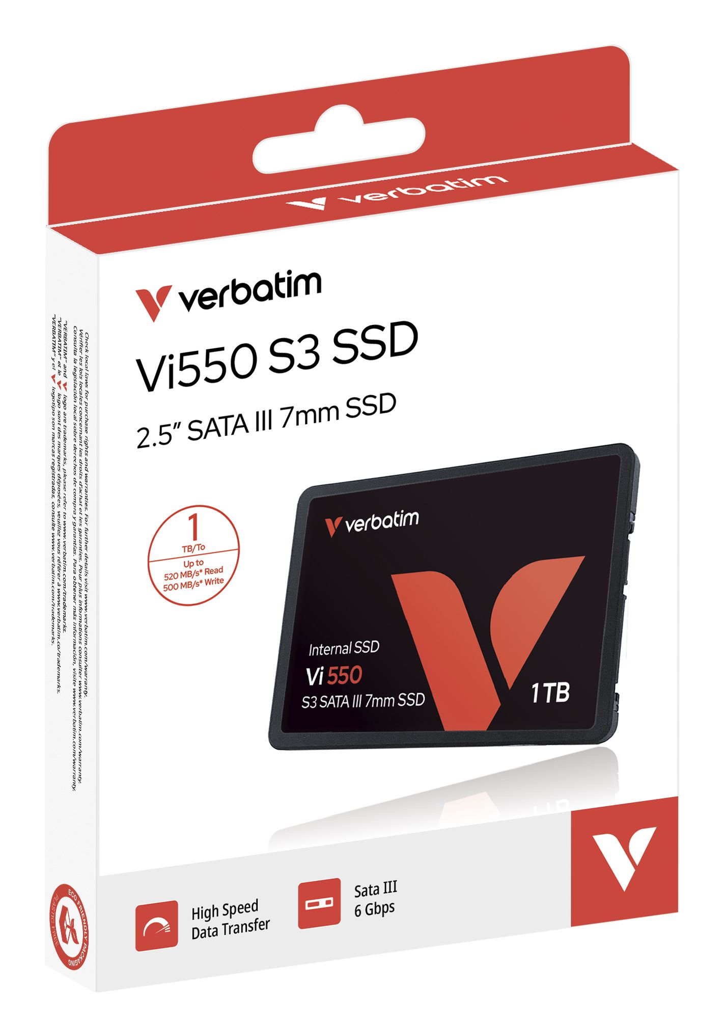 Verbatim Vi550 S3 SSD - 1TB - 2.5" SATA III