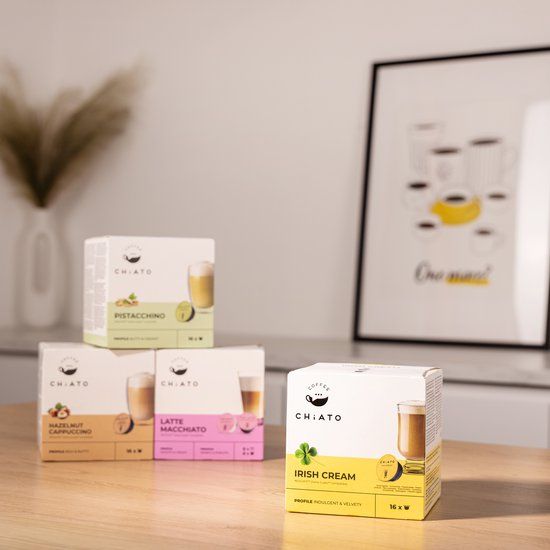 CHiATO Koffiecapsules compatibel met NESCAFÉ® Dolce Gusto® Irish Cream, 16 st.