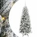 vidaXL Sapin de Noël artificiel Blanc 150 cm PVC et plastique et acier et PE