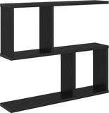 vidaXL Wandplank Zwart eiken 60 x 12 x 50,5 cm Bewerkt hout