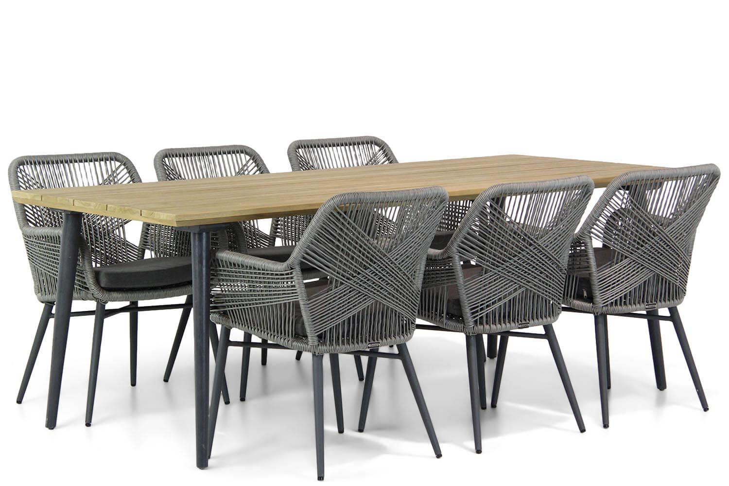 Lifestyle Garden Furniture Advance/Julia 220 cm dining tuinset 7-delig