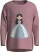 NAME IT NMFVIX LS TOP Mädchen Langarmshirt Lila Baumwolle/Elasthan Größe 110