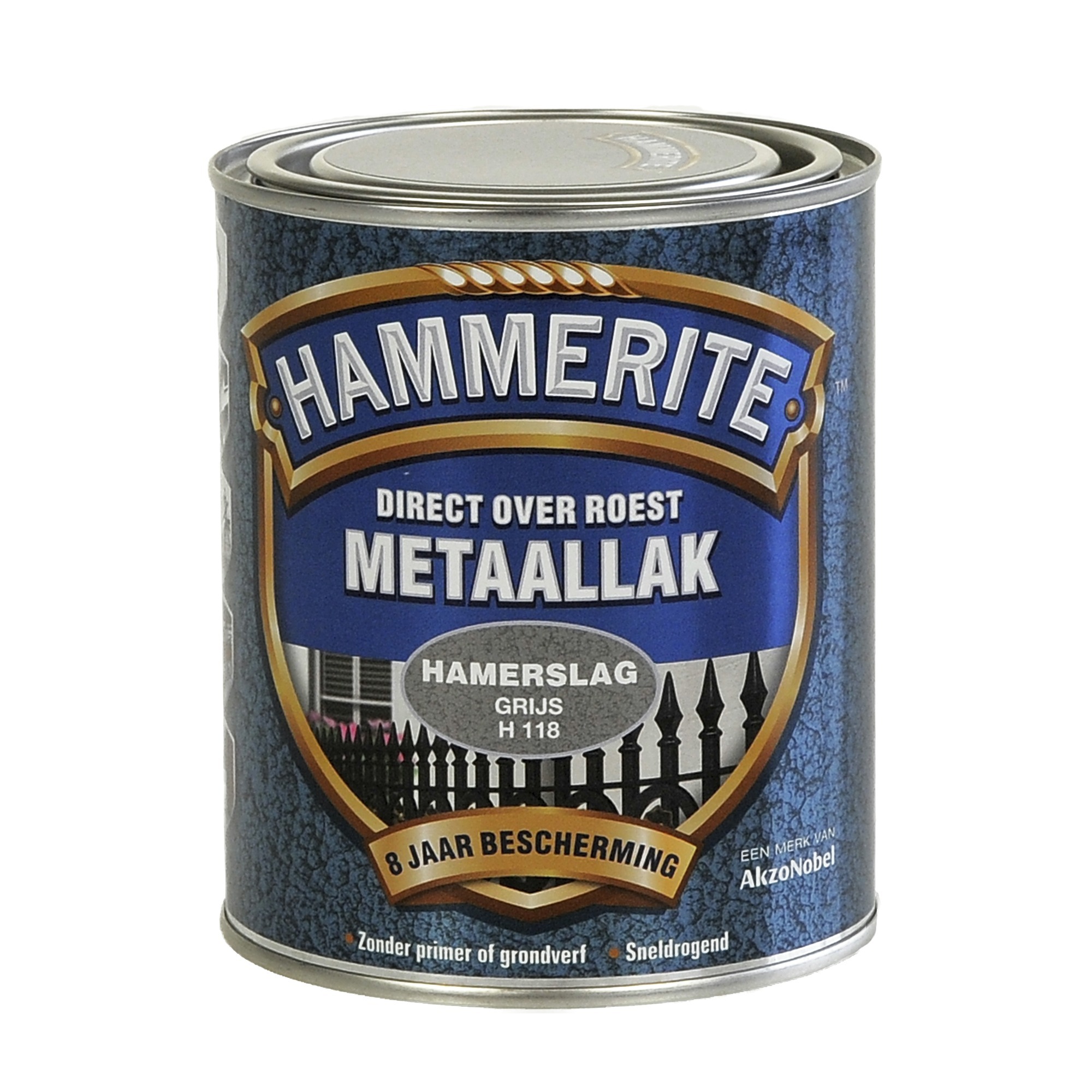 Hammerite Hamerslag Grijs H118 750ML