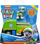 Spin Master PAW Patrol - Rocky - Vuilniswagen - Speelgoedvoertuig met actiefiguur