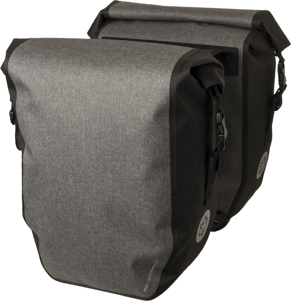 AGU Shelter Dubbele Fietstas - Grijs - 42L - Waterdicht - MIK