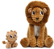 PTIPOTOS Les duéglingos Les Ptipotos - Pluche Knuffel Graou Bruine Suiker Papa En Zijn Baby