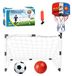 Ensemble de buts de football et de basketball pliables pour extérieur