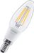 OSRAM SMART+ MATTER Filament Classic shapes Dimmable in B-Form, LED-Lampe, Glas, klar, 4 W, 470 lm, 2700 K, Matter, Smartspeaker-Kompatibel, Dimmbar