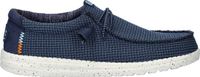 HEYDUDE Wally Sport Instappers blauw Canvas - Maat 43