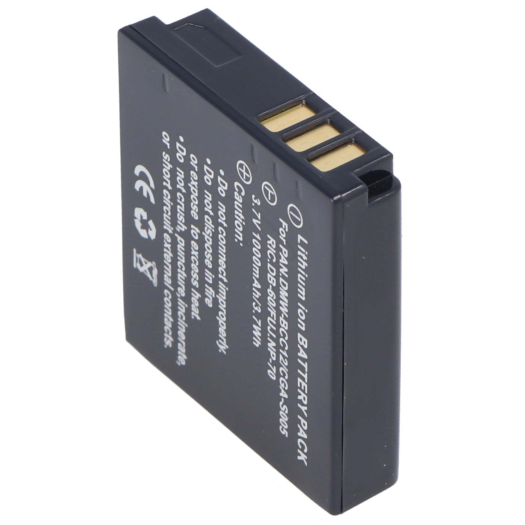 ACCUCELL AccuCell-batterij geschikt voor Panasonic CGA-S005, DMW-BCC12