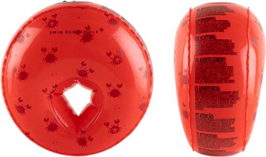 Swim Essentials Zwembandjes - Rood - Krabbenprint - 2-6 Jaar