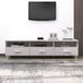 Maison Exclusive meuble TV HAMAR, blanc, 158x40x40 cm, pin massif