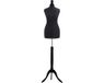 Mannequin femme avec trépied, taille 34-36, noir