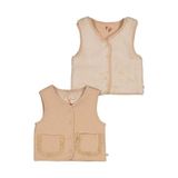 Feetje reversible gilet Forest Garden - beige