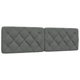 VidaXL Hoofdeind & Voeteind Donkergrijs 180 cm Polyester