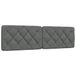 VidaXL Hoofdeind & Voeteind Donkergrijs 180 cm Polyester