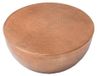TRIANE Table basse 60 cm bronze martelé aluminium