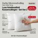 Urbane Hide Set de 2 coussins d'intérieur - 45x45 cm - 855 gram/stuk - 100% Polyester Vulling - Microvezel
