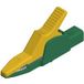 Hirschmann Test & Measurement AK 2 B 2540 I ge/gn Pince crocodile de sécurité Connexion par fiche 4 mm CAT II 1000 V Jaune