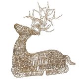 Lumineo Micro LED Rendier Wicker Naturel 88 cm