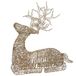 Lumineo Micro LED Rendier Wicker Naturel 88 cm