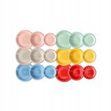 Wintem 18-delige Porseleinen Servies Set voor 6 Personen, Multicolor, Vaatwasmachinebestendig