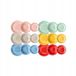 Wintem 18-delige Porseleinen Servies Set voor 6 Personen, Multicolor, Vaatwasmachinebestendig