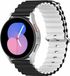 By Qubix Qubix Garmin Forerunner 970 / 570 (47mm) / 255 Ocean Style Bandje Zwart / Wit Smartwatch Bandje 22mm
