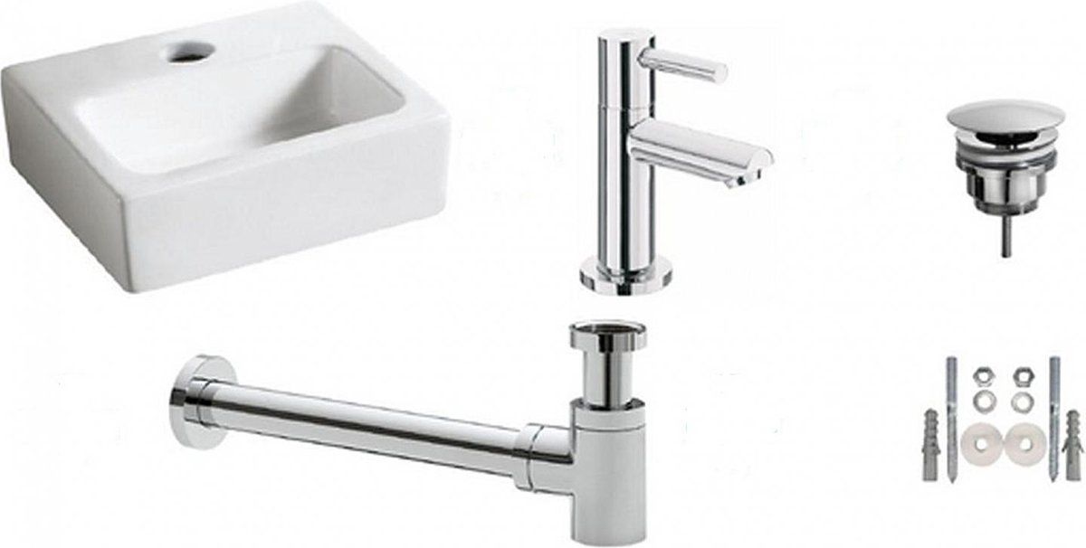 Wiesbaden 32.3605 - Wastafel - Wit - Keramiek - 33.5 mm
