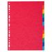 Exacompta Tabblad 25 st. recycled karton 220g 12 tabs A4