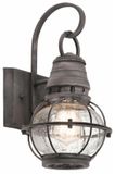 Kichler LED Wand Buitenlamp Bridge Point | 1X E27 Max 60W | IP44 | Dimbaar | Weathered Zinc