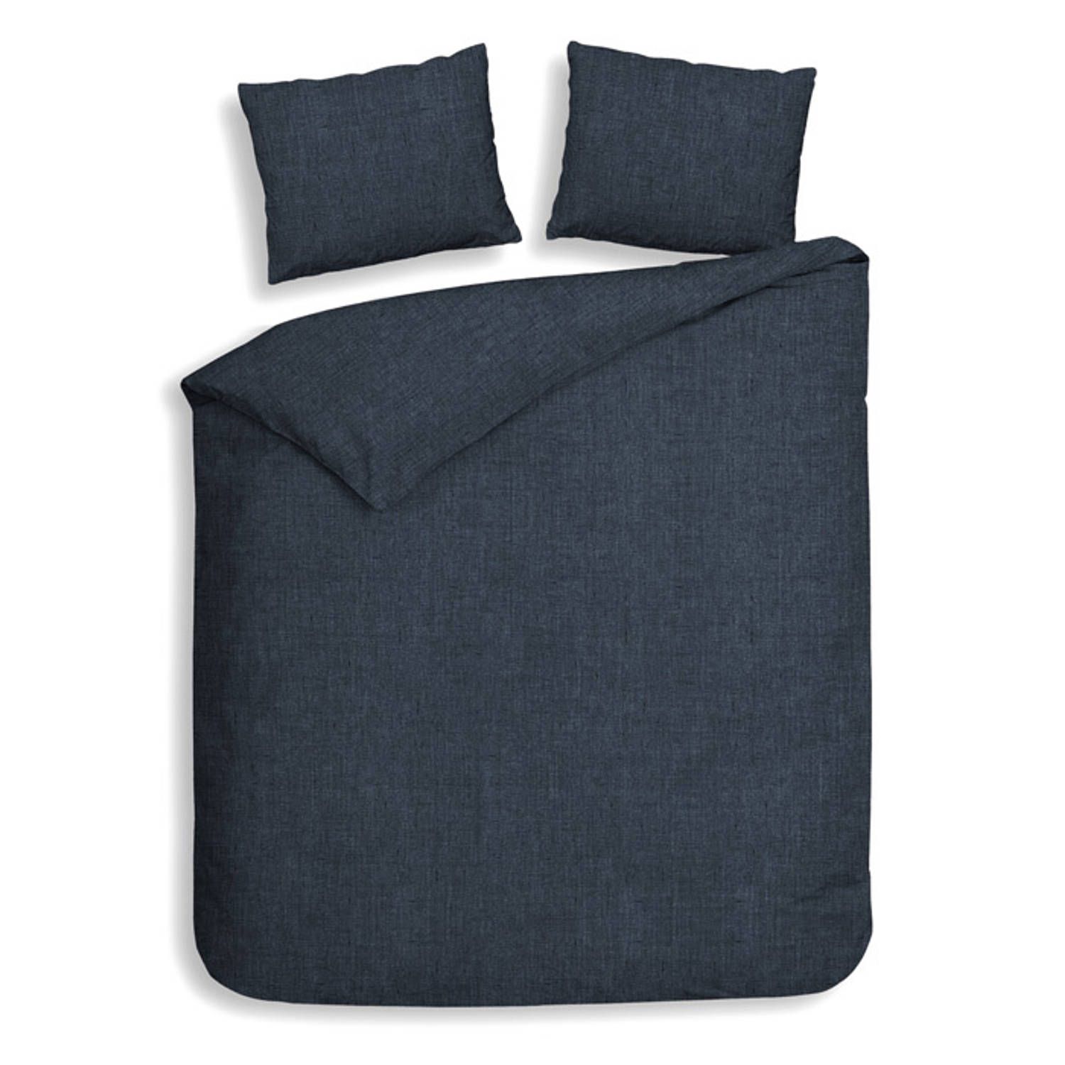 Heckett & Lane Flanel dekbedovertrek Franela (Blue Horizon)-200x200/220 cm
