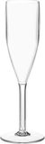 SECO 190 ml herbruikbaar polycarbonaat champagnefluit/glas, 6 stuks, gemakkelijk vast te houden, vrijwel onbreekbaar, perfect voor evenementen, kamperen, buiten dineren - transparant