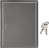 KOTARBAU® Inspectieklep, Inspectiedeur, Roestvrij Staal, 30x40 cm, Zilver, Toegangspaneel, Inspectieluik met Slot, en 2 Sleutels, Revisiedeur, voor Binnen en Buiten