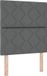 vidaXL Boxspringbed met hoofdeinde Donkergrijs 80 x 200 cm Stof
