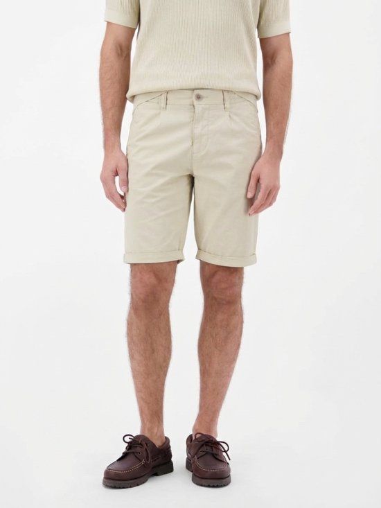 LERROS Korte chino van een lichte katoenmix, Maat: 31, Kleur: BONE WHITE